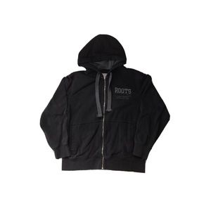 Essential Black Roots Zip Up Hoodie